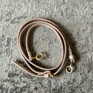 Fendi leather nude bag strap